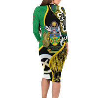 Australian South Sea Islanders National Recognition Day Family Matching Long Sleeve Bodycon Dress and Hawaiian Shirt Solomon Islands And Vanuatu Culture