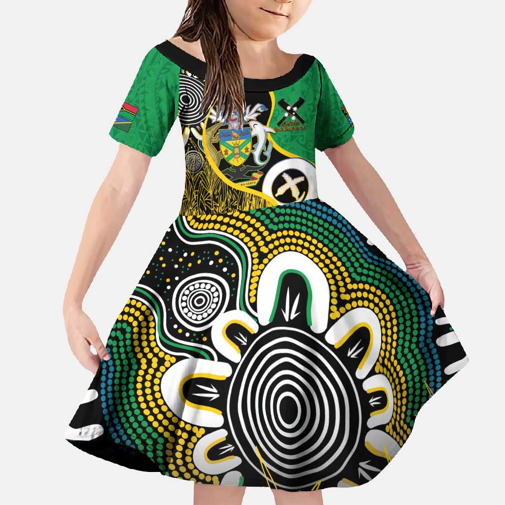 Australian South Sea Islanders National Recognition Day Family Matching Off Shoulder Maxi Dress and Hawaiian Shirt Solomon Islands And Vanuatu Culture