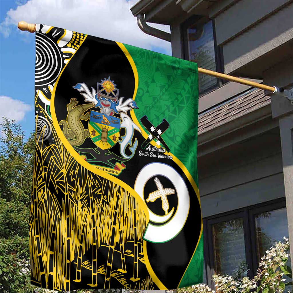 Australian South Sea Islanders National Recognition Day Garden Flag Solomon Islands And Vanuatu Culture LT14 - Polynesian Pride