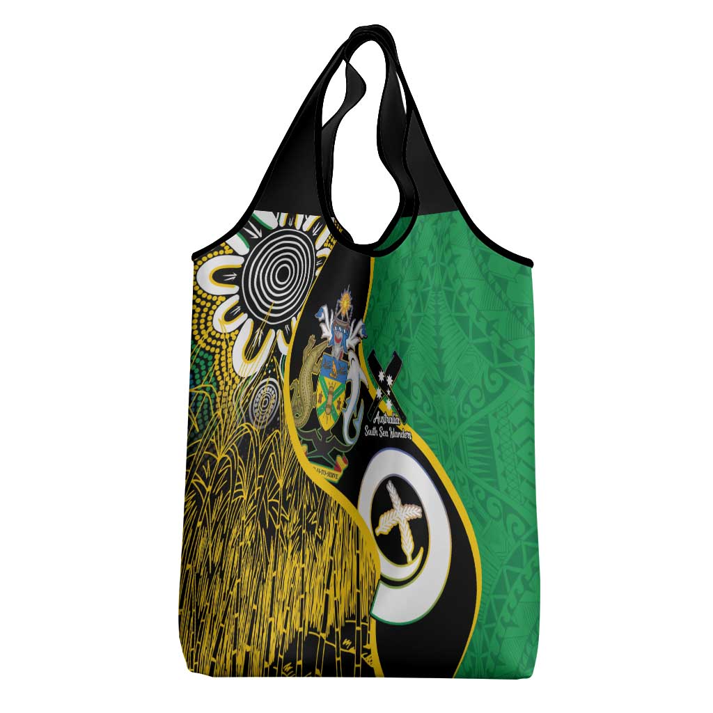 Australian South Sea Islanders National Recognition Day Grocery Bag Solomon Islands And Vanuatu Culture LT14 - Polynesian Pride