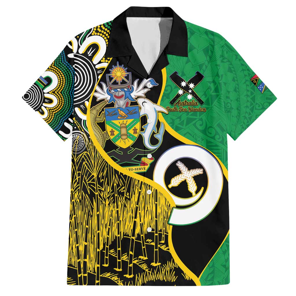 Australian South Sea Islanders National Recognition Day Hawaiian Shirt Solomon Islands And Vanuatu Culture LT14 Black - Polynesian Pride