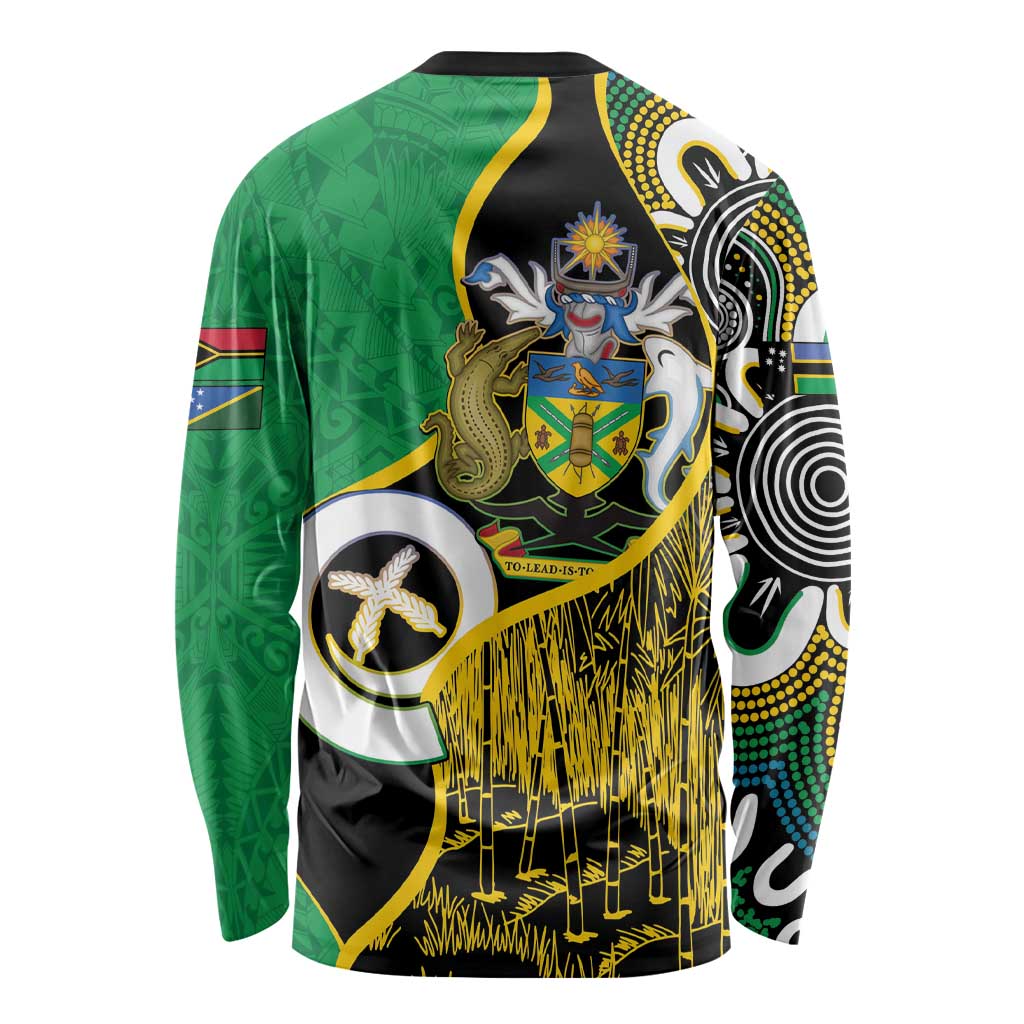 Australian South Sea Islanders National Recognition Day Long Sleeve Shirt Solomon Islands And Vanuatu Culture LT14 - Polynesian Pride