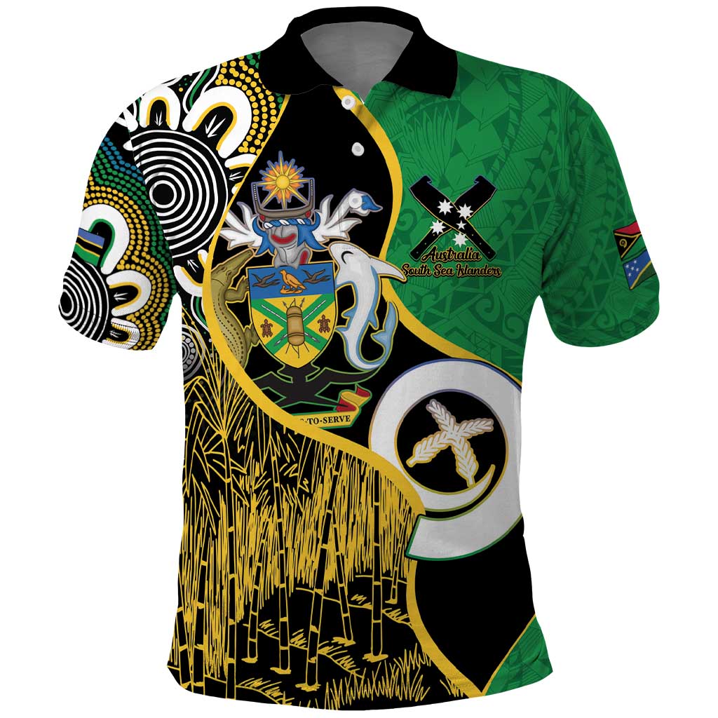 Australian South Sea Islanders National Recognition Day Polo Shirt Solomon Islands And Vanuatu Culture