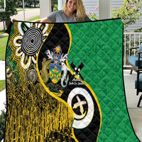 Australian South Sea Islanders National Recognition Day Quilt Solomon Islands And Vanuatu Culture LT14 Black - Polynesian Pride