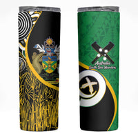 Australian South Sea Islanders National Recognition Day Skinny Tumbler Solomon Islands And Vanuatu Culture LT14 Black - Polynesian Pride