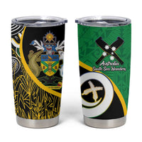 Australian South Sea Islanders National Recognition Day Tumbler Cup Solomon Islands And Vanuatu Culture LT14 Black - Polynesian Pride