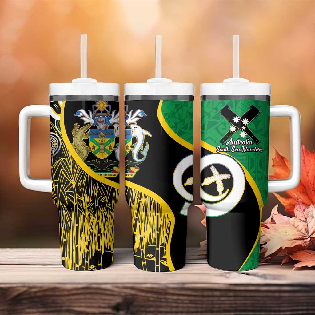 Australian South Sea Islanders National Recognition Day Tumbler With Handle Solomon Islands And Vanuatu Culture LT14 - Polynesian Pride