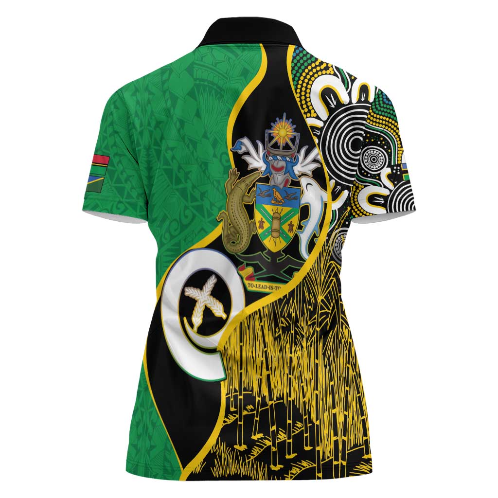 Australian South Sea Islanders National Recognition Day Women Polo Shirt Solomon Islands And Vanuatu Culture LT14 - Polynesian Pride