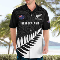 New Zealand Silver Fern Rugby Hawaiian Shirt All Black Go Champions Maori Pattern LT14