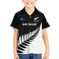Personalised New Zealand Silver Fern Rugby Hawaiian Shirt All Black Go Champions Maori Pattern LT14