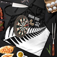 Personalised New Zealand Darts Apron Silver Fern Aotearoa Maori Pattern - Polynesian Pride