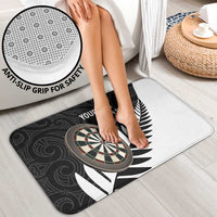 Personalised New Zealand Darts Bathroom Set Silver Fern Aotearoa Maori Pattern - Polynesian Pride