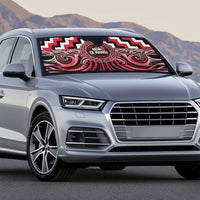 Aotearoa Ngai Te Rangi Auto Sun Shade Maori Iwi Poutama Puhoro Tattoo LT14 - Polynesian Pride