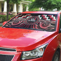 Aotearoa Ngai Te Rangi Auto Sun Shade Maori Iwi Poutama Puhoro Tattoo LT14 - Polynesian Pride