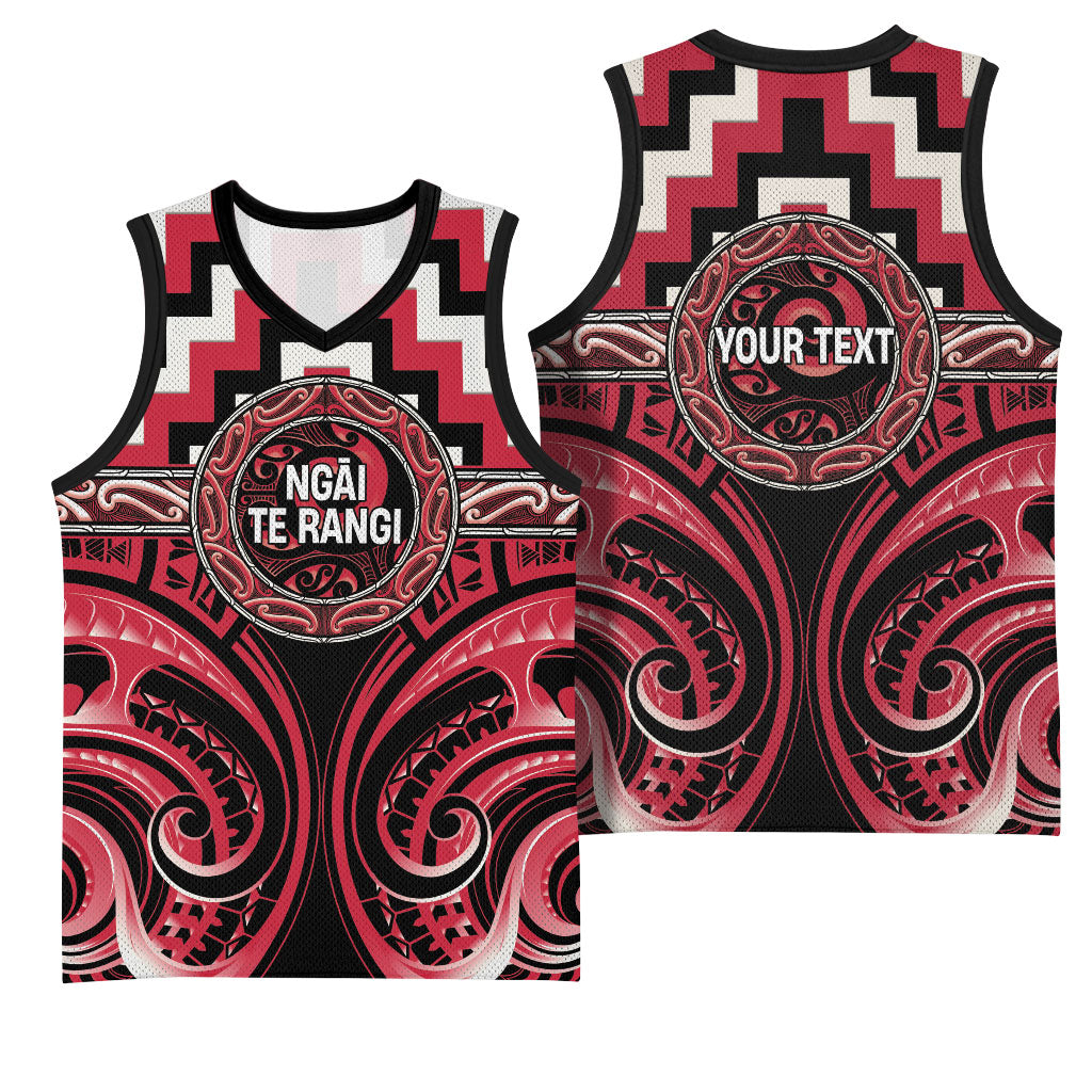 Aotearoa Ngai Te Rangi Personalised Basketball Jersey Maori Iwi Poutama Puhoro Tattoo LT14 - Polynesian Pride