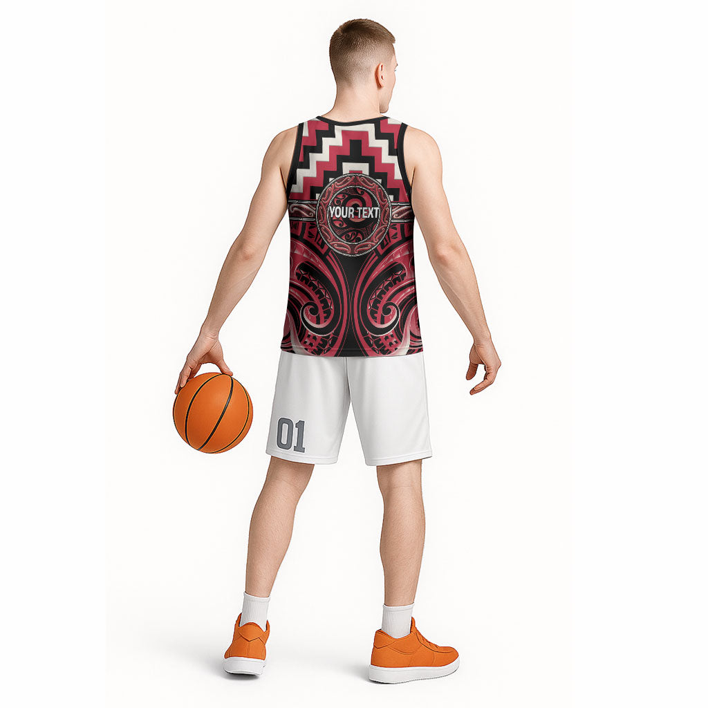 Aotearoa Ngai Te Rangi Personalised Basketball Jersey Maori Iwi Poutama Puhoro Tattoo LT14 - Polynesian Pride