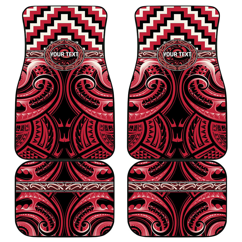 Aotearoa Ngai Te Rangi Personalised Car Mats Maori Iwi Poutama Puhoro Tattoo LT14 - Polynesian Pride
