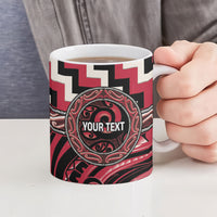Aotearoa Ngai Te Rangi Personalised Ceramic Mug Maori Iwi Poutama Puhoro Tattoo LT14 - Polynesian Pride