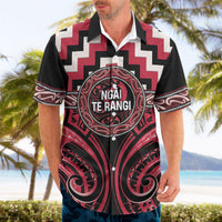 Aotearoa Ngai Te Rangi Personalised Hawaiian Shirt Maori Iwi Poutama Puhoro Tattoo LT14 - Polynesian Pride