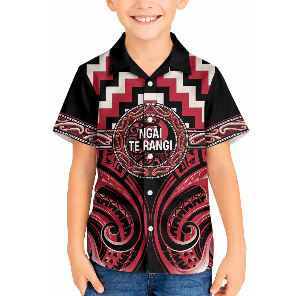 Aotearoa Ngai Te Rangi Personalised Hawaiian Shirt Maori Iwi Poutama Puhoro Tattoo LT14 - Polynesian Pride