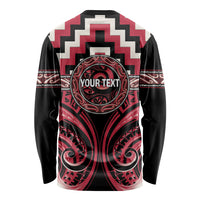 Aotearoa Ngai Te Rangi Personalised Long Sleeve Shirt Maori Iwi Poutama Puhoro Tattoo LT14 - Polynesian Pride