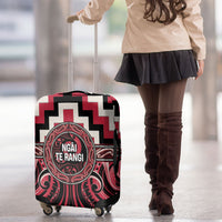 Aotearoa Ngai Te Rangi Luggage Cover Maori Iwi Poutama Puhoro Tattoo LT14 - Polynesian Pride