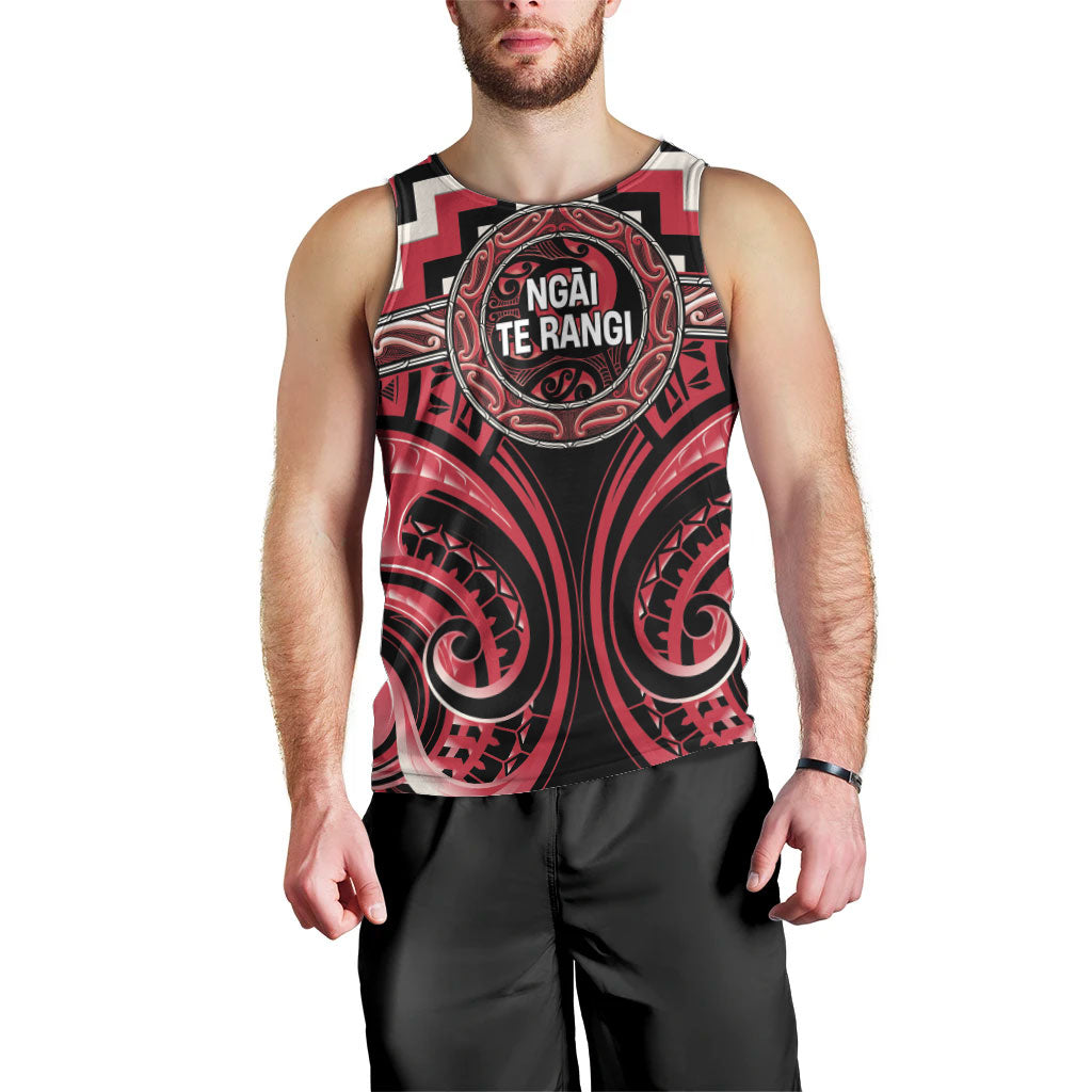 Aotearoa Ngai Te Rangi Personalised Men Tank Top Maori Iwi Poutama Puhoro Tattoo LT14 - Polynesian Pride