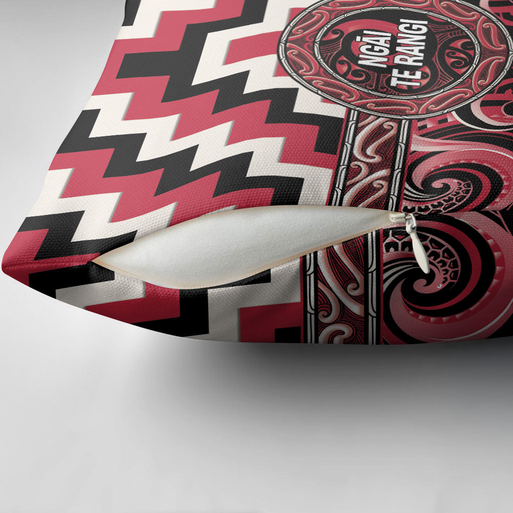Aotearoa Ngai Te Rangi Pillow Cover Maori Iwi Poutama Puhoro Tattoo LT14 - Polynesian Pride