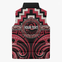 Aotearoa Ngai Te Rangi Personalised Sleeveless Puffer Jacket Maori Iwi Poutama Puhoro Tattoo LT14 - Polynesian Pride