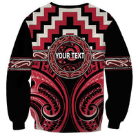 Aotearoa Ngai Te Rangi Personalised Sweatshirt Maori Iwi Poutama Puhoro Tattoo LT14 - Polynesian Pride