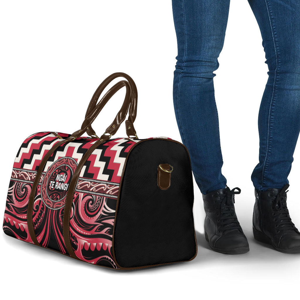 Aotearoa Ngai Te Rangi Travel Bag Maori Iwi Poutama Puhoro Tattoo LT14 - Polynesian Pride