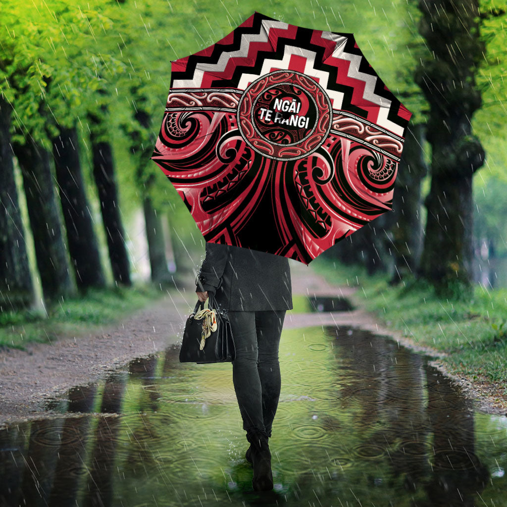 Aotearoa Ngai Te Rangi Umbrella Maori Iwi Poutama Puhoro Tattoo LT14 - Polynesian Pride