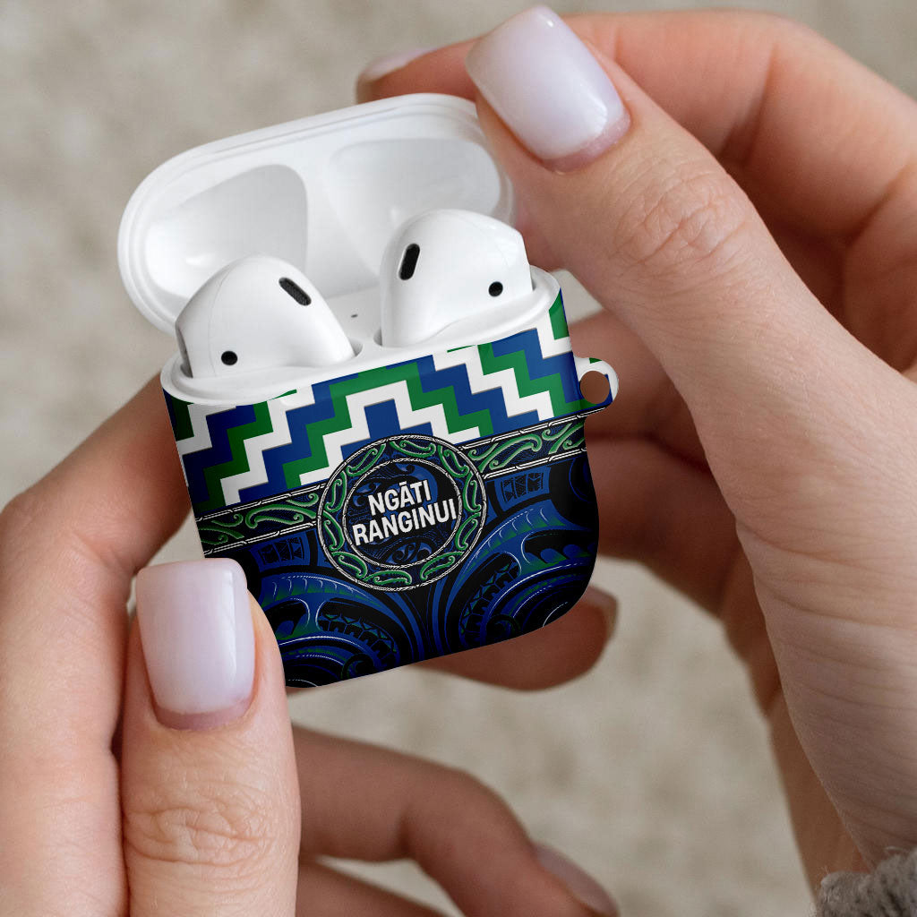 Aotearoa Ngati Ranginui AirPods Case Maori Iwi Poutama Puhoro Tattoo LT14 - Polynesian Pride