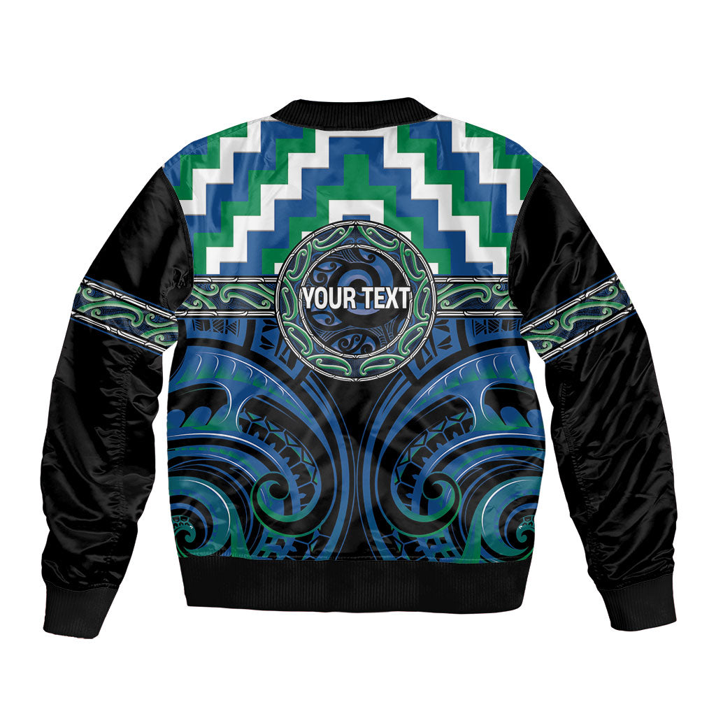 Aotearoa Ngati Ranginui Personalised Bomber Jacket Maori Iwi Poutama Puhoro Tattoo LT14 - Polynesian Pride