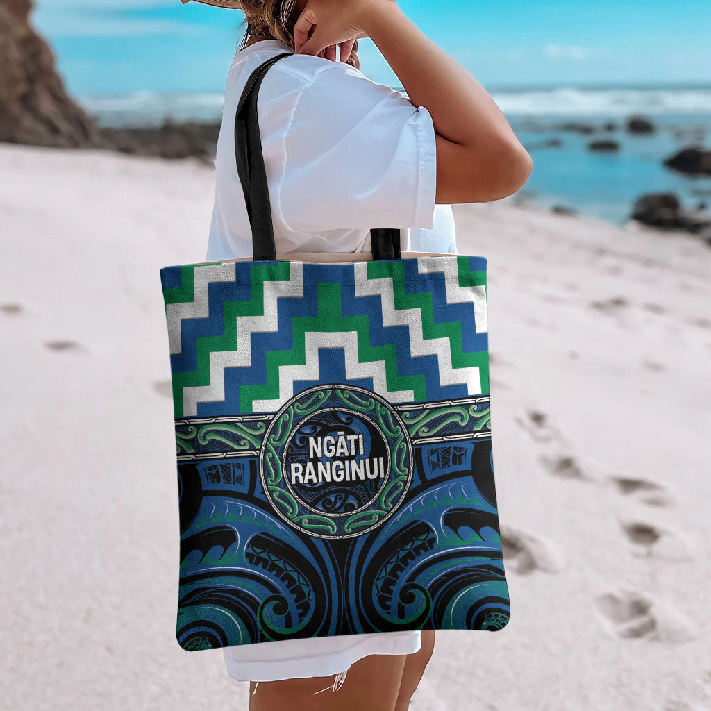 Aotearoa Ngati Ranginui Tote Bag Maori Iwi Poutama Puhoro Tattoo LT14 - Polynesian Pride