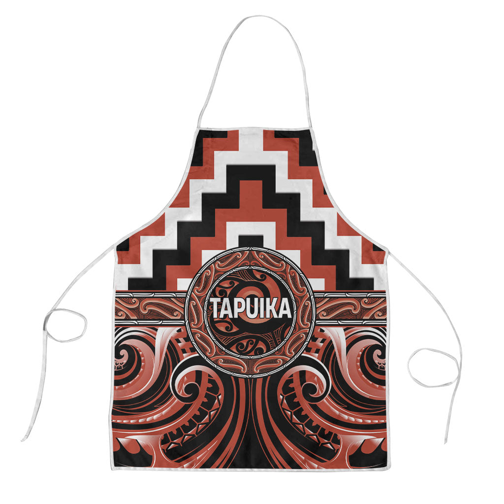 Aotearoa Tapuika Apron Maori Iwi Poutama Puhoro Tattoo LT14 Red - Polynesian Pride