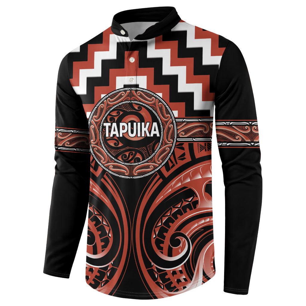 Aotearoa Tapuika Personalised Button Sweatshirt Maori Iwi Poutama Puhoro Tattoo LT14 - Polynesian Pride