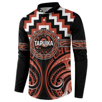 Aotearoa Tapuika Personalised Button Sweatshirt Maori Iwi Poutama Puhoro Tattoo LT14 - Polynesian Pride