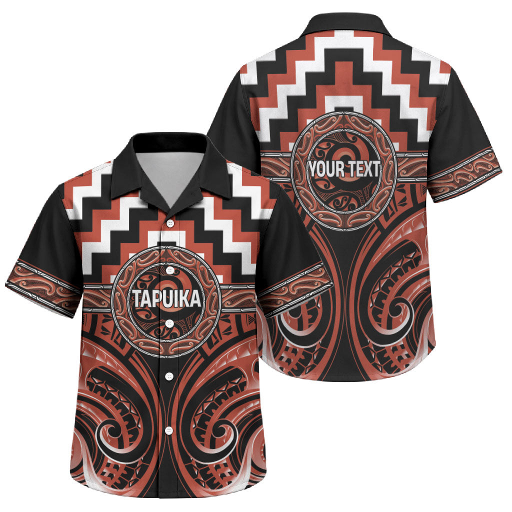 Aotearoa Tapuika Personalised Family Matching Mermaid Dress and Hawaiian Shirt Maori Iwi Poutama Puhoro Tattoo LT14 Son's Shirt Red - Polynesian Pride