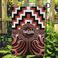 Aotearoa Tapuika Garden Flag Maori Iwi Poutama Puhoro Tattoo LT14 Garden Flag Red - Polynesian Pride