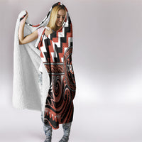Aotearoa Tapuika Hooded Blanket Maori Iwi Poutama Puhoro Tattoo LT14 - Polynesian Pride
