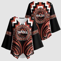 Aotearoa Tapuika Personalised Kimono Sleeve Blouse Maori Iwi Poutama Puhoro Tattoo LT14 - Polynesian Pride