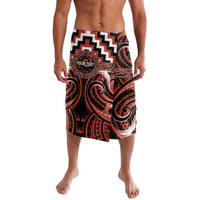 Aotearoa Tapuika Personalised Lavalava Maori Iwi Poutama Puhoro Tattoo LT14 Red - Polynesian Pride