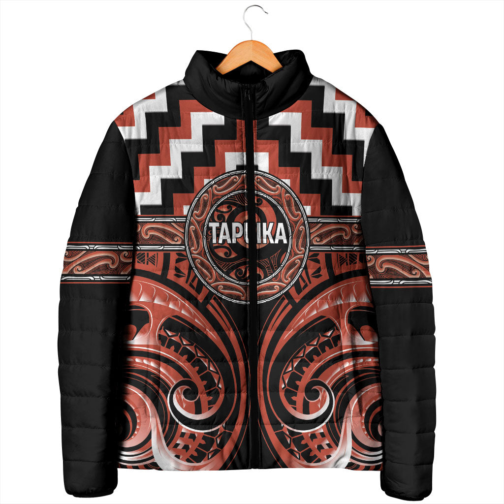 Aotearoa Tapuika Personalised Padded Jacket Maori Iwi Poutama Puhoro Tattoo LT14 - Polynesian Pride