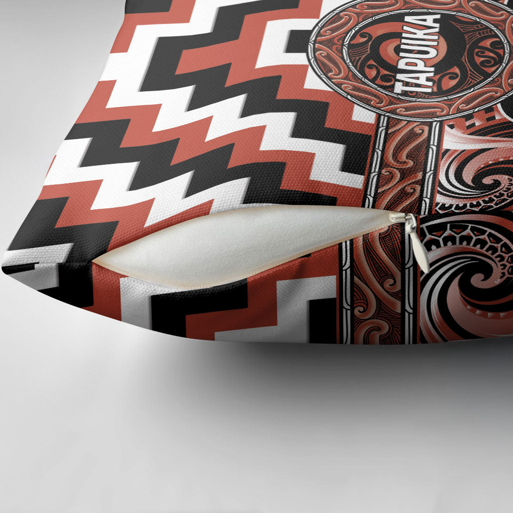 Aotearoa Tapuika Pillow Cover Maori Iwi Poutama Puhoro Tattoo LT14 - Polynesian Pride