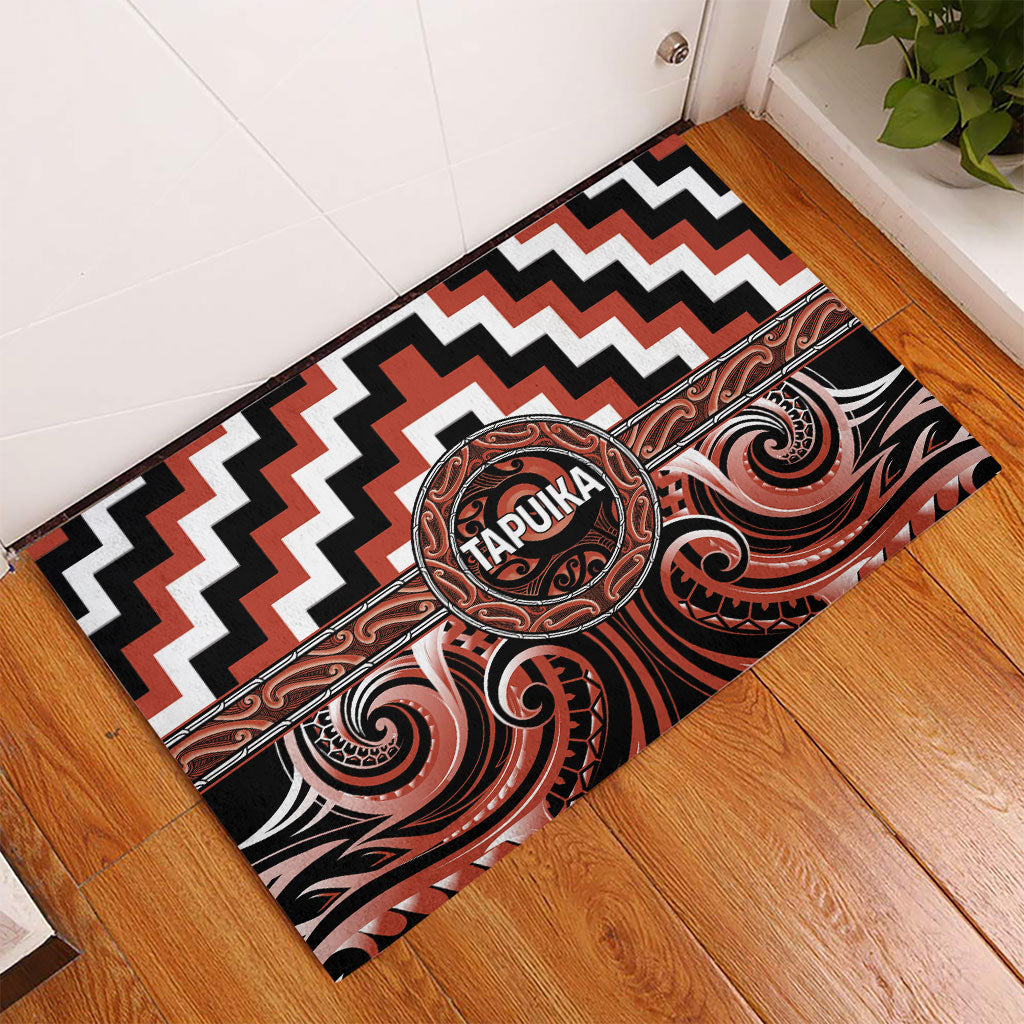 Aotearoa Tapuika Rubber Doormat Maori Iwi Poutama Puhoro Tattoo LT14 - Polynesian Pride