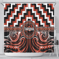 Aotearoa Tapuika Shower Curtain Maori Iwi Poutama Puhoro Tattoo LT14 - Polynesian Pride