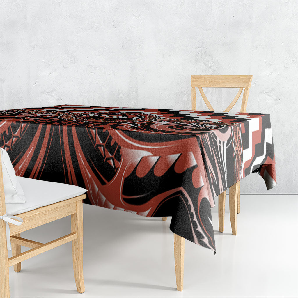 Aotearoa Tapuika Tablecloth Maori Iwi Poutama Puhoro Tattoo LT14 - Polynesian Pride
