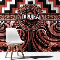 Aotearoa Tapuika Window Curtain Maori Iwi Poutama Puhoro Tattoo LT14 - Polynesian Pride