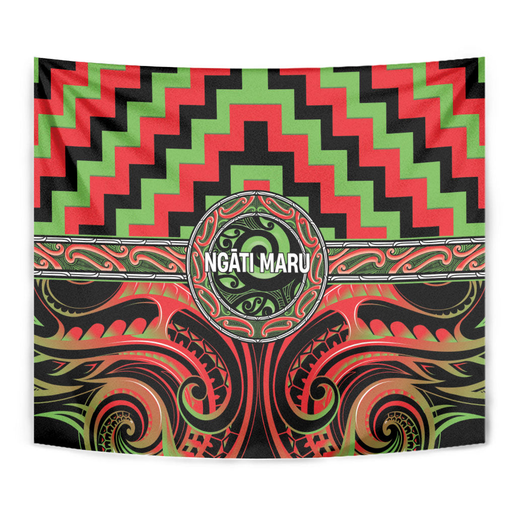 Aotearoa Ngati Maru Tapestry Maori Iwi Poutama Puhoro Tattoo LT14 - Polynesian Pride